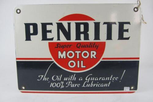 PENRITE: A reproduction 'Penrite Super Quality Motor Oil' metal sign
