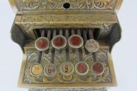 NATIONAL CASH REGISTER: An impressive heavy silvered 'National' cash register - 5