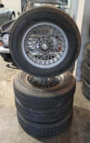 WHEELS: One set of four 72 spoke 5 1/2 x 15 inch painted wire wheels. Mounted on Michelin 185 x 15 XVS tyres.
