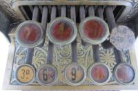 NATIONAL CASH REGISTER: An impressive heavy silvered 'National' cash register - 13