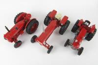 &nbsp;TRACTOR MODELS: Three&nbsp;scale die-cast tractor models of various manufacturers including Farmall,&nbsp;McCormick, Massey-Ferguson - 5