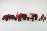 TRACTOR MODELS: Four&nbsp;scale die-cast tractor models of various manufacturers including Farmall and International