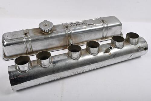TRIUMPH: TR 5 One chromed Cam cover. One chromed air box assembly
