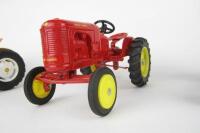 TRACTOR MODELS: Four&nbsp;scale die-cast tractor models of various manufacturers including Farmall, International, Massey-Ferguson - 3