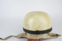 HELMET: A 1950s racing helmet with peak by Vanguard England - 6