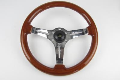 STEERING WHEEL:  A wood grain steering wheel, 13.5" diameter