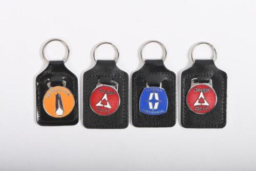 KEYRINGS: Four keyrings for American marques and models, including Dodge Dart, Barracuda and Lincoln Continental