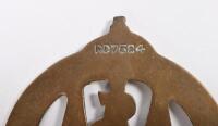 RAA SA: A brass Royal Automobile Association of S.A. car badge - 3