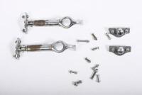 BODY/BONNET CATCHES: Two nice early spring loaded body or bonnet catches and mounts