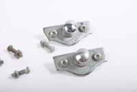 BODY/BONNET CATCHES: Two nice early spring loaded body or bonnet catches and mounts - 2