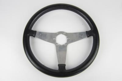 STEERING WHEELA leather rimmed steering wheel