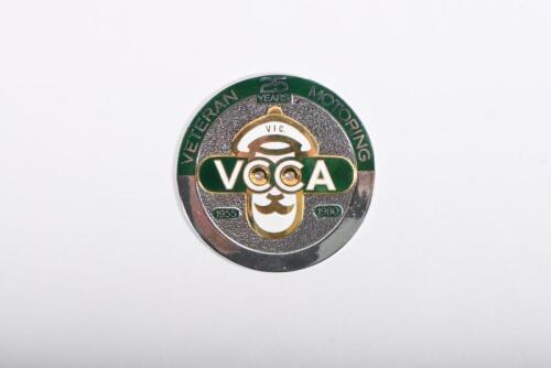 VCCA: A 1980 25th anniversary Veteran Car Club of Australia badge