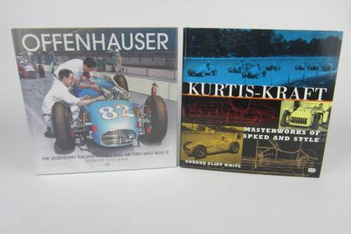 AMERICAN RACING: Two hardcover books by Gordon Eliot White detailing Amercian racing