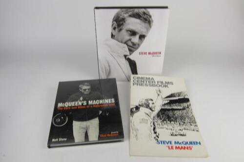 McQUEEN: Three Steve McQueen related items. Original 'Steve McQueen "Le Mans"' Cinema Center Films Pressbook.