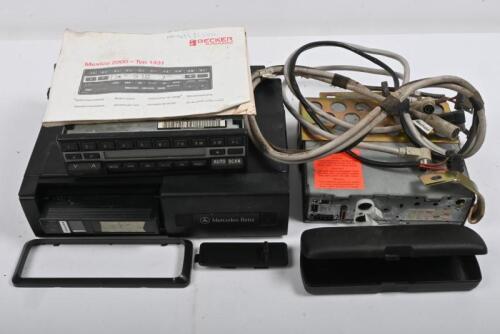 RADIO: One Becker Mexico 2000 Type -1431. Radio and CD Player (Ex Mercedes Benz SL500) with instruction book.