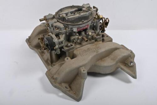 CHRYSLER 440 / JENSEN INTERCEPTOR: One NOS Edelbrock 440 Inlet manifold with matching Edelbrock carburettor.