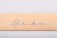 ALLAN BORDER: A mini wooden cricket bat, autographed by Allan Border - 2