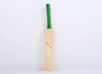 BILL LAWRY: A mini wooden cricket bat autographed by Bill Lawry