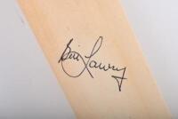 BILL LAWRY: A mini wooden cricket bat autographed by Bill Lawry - 2