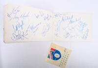 AUTOGRAPH BOOKLET: A exceptional booklet with many autographs from notable VFL/AFL players from Essendon, North Melbourne and Footscray teams, Including Anthony & Terry Daniher, Ross Lyon & Simon Madden&nbsp; - 4