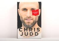 CHRIS JUDD: A hardcover copy of Chris Judd's autobiography book 'Inside Chris Judd' autographed by Judd