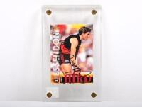 JAMES HIRD: A 1996 Select AFL card autographed by James Hird