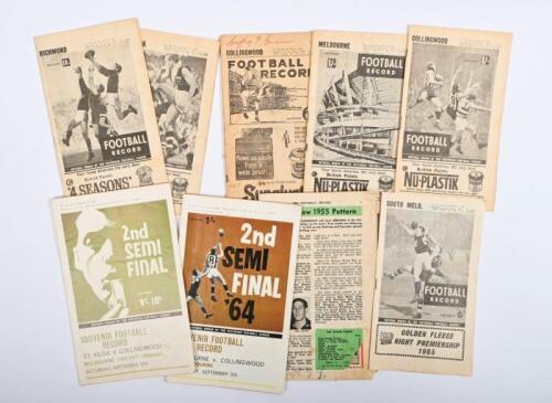 VFL RECORDS: A collection of nine&nbsp;VFL football records from the 1960s&nbsp;