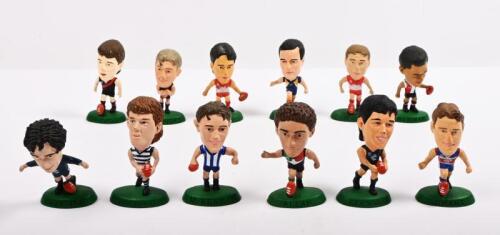 AFL FIGURINES: A collection of twelve AFL 'Prostar Headliners' footy figurines including players such as Nicky Winmar, John Worsfold, Tony Lockett&nbsp;and nine others&nbsp;