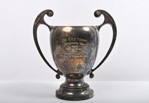 K.C.C. KENNEL GAZETTE: A original trophy from the 1940 K.C.C. Kennel Gazette Championship Stake Dog parade