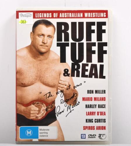 DVD: A Ruff Tuff & Real 3 disc set DVD, autographed by Ron Miller on cover