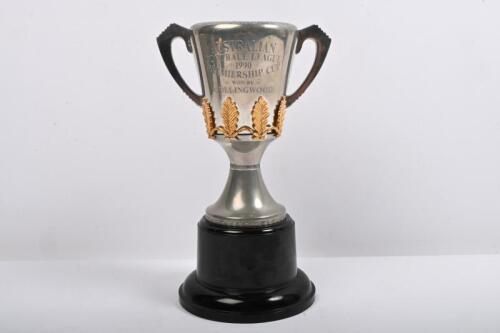 COLLINGWOOD: A replica AFL 1990 'Premiership Cup' won by Collingwood Football Club