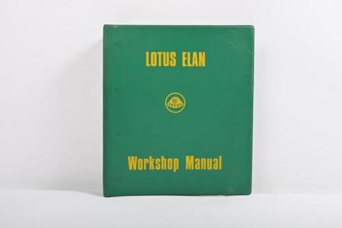 LOTUS: An original March 1970 LOTUS ELAN Workshop Manual (Part No. 36 T 327)