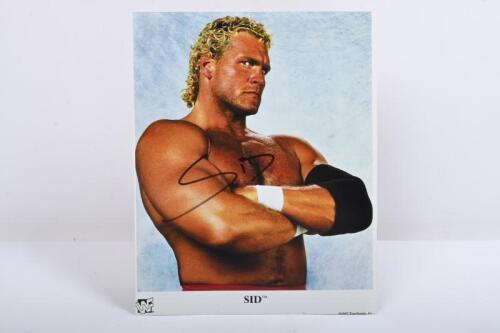 SID: A colour printed picture of Sid Eudy, autographed by SID across chest