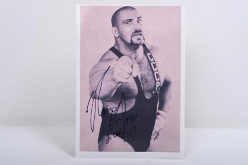 NIKITA KOLOFF: A black and white picture of Nikita Koloff, autographed.&nbsp;