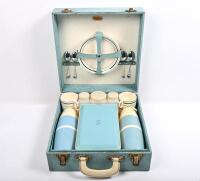 PICNIC BASKET: An original&Acirc;&nbsp;SIRRAM 1950s Tea/Coffee set