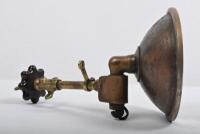 PILLAR LAMP: A 1920s Thomson adjustable pillar mounted brass spotlight - 4