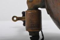 PILLAR LAMP: A 1920s Thomson adjustable pillar mounted brass spotlight - 5