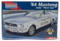 MONOGRAM: A NOS 1:24 scale Monogram Ford Mustang 1964 Indy Pace Car Sealed Model Kit