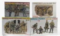DRAGON: 4 NOS 1:35 scale Dragon Military Figures Sealed Model Kits