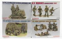 DRAGON: 4 NOS 1:35 scale Dragon Military Figures Sealed Model Kits