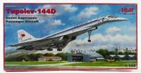 ICM: A NOS 1:144 scale ICM Tupolev-144D Soviet Supersonic Aircraft sealed model kit