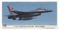 HASEGAWA: A NOS 1:72 scale Hasegawa F-16C Fighting Falcon - Blue Nose sealed model kit