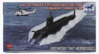 BRONCO MODELS: A NOS 1:350 scale Bronco Models HMS Victorious SSBN Submarine sealed model kit