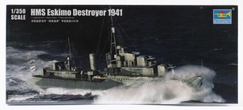 TRUMPETER: A NOS 1:350 scale Trumpeter HMS Eskimo Destroyer 1941 Sealed Model Kit