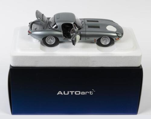JAGUAR: A NOS 1:18 scale AutoArt Jaguar E-Type Lightweight model with opening parts and roof as separate fitment