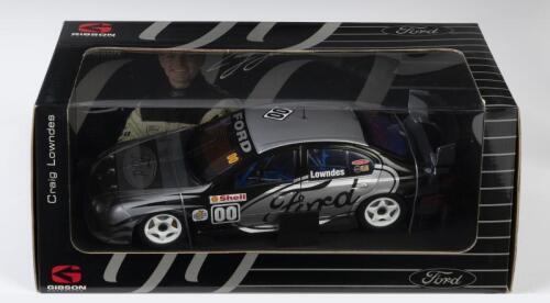 FORD: A NOS 1:18 scale Biante Ford AU XR8 Falcon #00 Craig Lowndes Gibson Motorsport die-cast model with opening parts & numbered Certificate of Authenticity