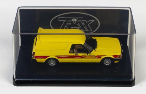 FORD: A NOS 1:43 scale Trax Ford XD Falcon Sundowner Panel Van Blaze Yellow die-cast model