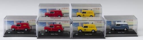 MINI: 6 NOS 1:72 scale Carama Models Mini Vans die-cast models