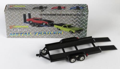 CAR TRAILER: A NOS 1:32 scale OzLegends Metal Car Trailer