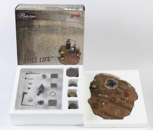 DIORAMA: A NOS 1:18 scale GMP Porkchop's Chop Shop "Still Life" Resin Diorama